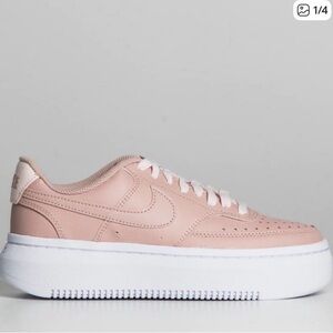 Nike Women's Blush Leather Platform Sneaker